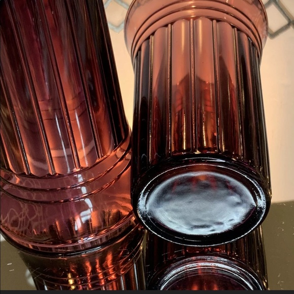 SOLD. Hazel Atlas New Century 5” Set 2 Purple #EL9 - Picture 6 of 6